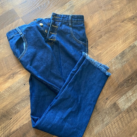 SHEIN button fly jeans NEW - Picture 4 of 5